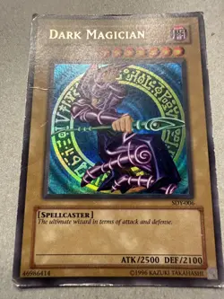 Yugioh Dark Magician SDY-006 1996 (Details in Listing)- Damaged - Image 1