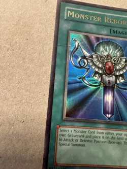 Yugioh Monster Reborn LOB-118 1996-Damaged (Details in Listing) - Image 2