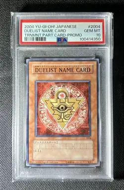 Yu Gi Oh PSA10 DUELIST NAME CARD promo Tournament Participation card Japanese - Image 1