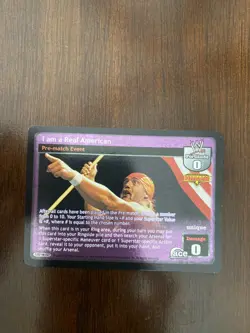 WWE Raw Deal Card I am a Real American - Image 1