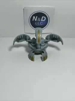 Bakugan Battle Brawlers Gray Haos Wavern 600G W/Card RARE - Image 2