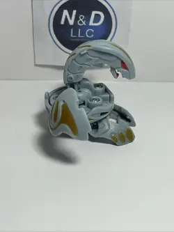 Bakugan Battle Brawlers Gray Haos Wavern 600G W/Card RARE - Image 4