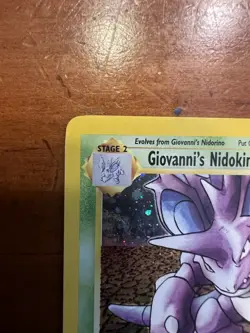 Pokemon TCG Giovanni's Nidoking Gym Challenge Holo Card 7/132 Unlimited Rare - Image 2