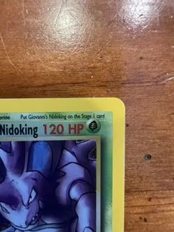 Pokemon TCG Giovanni's Nidoking Gym Challenge Holo Card 7/132 Unlimited Rare - Image 3