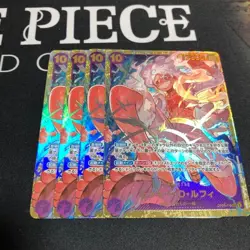 One Piece D. Luffy Secret Card Set of 4 - Image 1