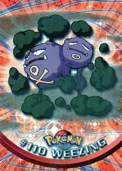 Pokemon #110 Weezing Card Topps TV Series 2 - Image 1
