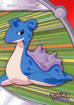 Pokemon #131 Lapras Card #HV13 2000 Topps TV Animation Edition Series 3 - Image 1