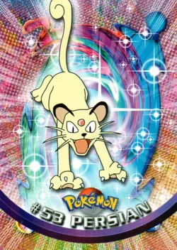 Pokemon #53 Persian Card Blue Logo 1999 Topps - Image 1