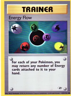 Pokemon Energy Flow Card 122/132 Trainer Gym Heroes - Image 1
