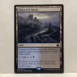 MTG Shipwreck Marsh Magic: The Gathering Innistrad: Midnight Hunt Rare #267 - Image 1