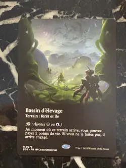 MTG EOE Poster Viewport Land - Breeding Pool FR - NM French - Image 1