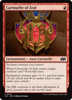 Cartouche of Zeal - 529 - Foundations Jumpstart- Near Mint - MTG - Image 1