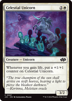 Celestial Unicorn - 97 - Foundations Jumpstart- Near Mint - MTG - Image 1