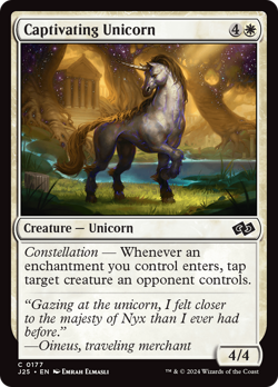 Captivating Unicorn - 177 - Foundations Jumpstart- Near Mint - MTG - Image 1