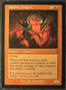 Balefire Dragon (Retro Frame) - MTG - Innistrad Remastered - Near Mint - English - Image 1