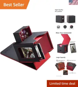 Minimalist MTG Card Storage Box - Protects 100 Cards with Lift-Off Lid & Display - Image 1