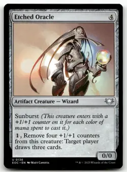 Etched Oracle 136 MTG Commander: Edge of Eternities U NM - Image 1
