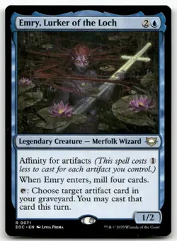 Emry, Lurker of the Loch 71 MTG Commander: Edge of Eternities R NM - Image 1