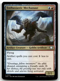 Enthusiastic Mechanaut 114 MTG Commander: Edge of Eternities U NM - Image 1