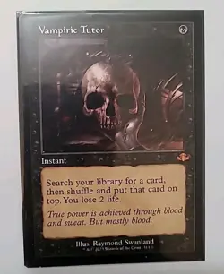 Mtg - Vampiric Tutor *Retro Frame* - Image 1