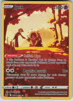 Jynx TG04/TG30 Ultra Rare SWSH12: Silver Tempest Trainer Gallery Pokemon - Image 1