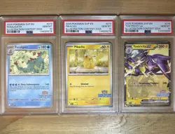 POKEMON EN PROMO ILLUSTRATION CONTEST 2024 PIKACHU 213 214 215 SEQUENTIAL PSA 10 - Image 1