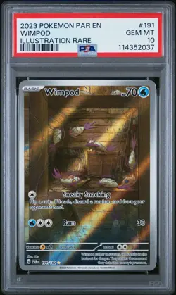 PSA 10 Wimpod 191/182 Illustration Rare Paradox Rift Pokemon 2023 - Image 1