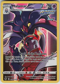 Malamar Ultra Rare SWSH12: Silver Tempest Trainer Gallery TG06/TG30 Pokemon - Image 1
