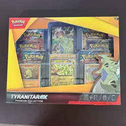 Pokemon TCG Tyranitar EX Premium Collection Promo Collection Box 6 Booster Packs - Image 1