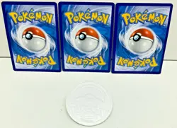 Pokemon Lot Of 3 Black Star Promos CYNDAQUIL OSHAWOTT ROWLET & ARCEUS Jumbo Coin - Image 2