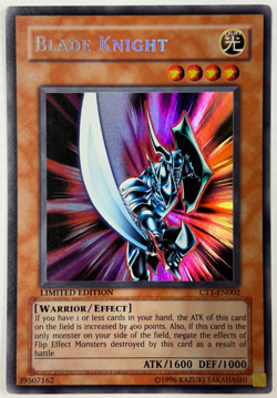 Yugioh CT1-EN002 Blade Knight Limited Ed. Secret Rare Vintage Original NM - Image 1