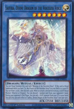 Saffira, Divine Dragon of the Voiceless Voice - 1st Edition LEDE NM YuGiOh - Image 1