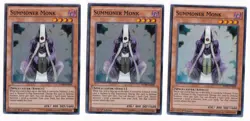 YUGIOH SUMMONER MONK FUEN-EN039 1ST SUPER X3 (LP) - Image 1