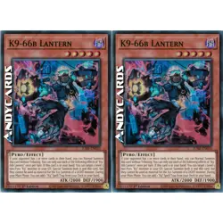 K9-66B LANTERN 2x • (K9-66B Lanterna) • Super R • JUSH EN033 • 1Ed • Yugioh! - Image 1