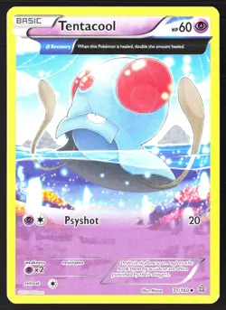 Tentacool (Alpha) 71/160 XY - Primal Clash Ancient Trait Non Holo Pokemon Card - Image 1