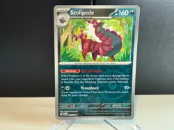 2025 Pokemon TCG Scolipede 056 S&V Black Bolt Reverse Holo U Card NM+ - Image 1