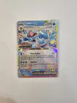 Glaceon ex 26/131 Pokemon Prismatic Evolutions Promo Card Stamped Sealed - Image 1