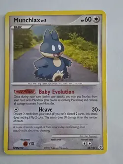 Pokemon TCG Munchlax Diamond & Pearl, Regular Rare Card 33/130 - Image 1