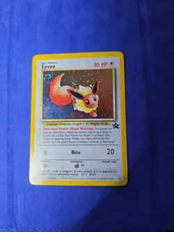 Eevee Promo 11 NM/LP -Vintage Holo Pokemon Card - Black Star Promo SWIRL - Image 2