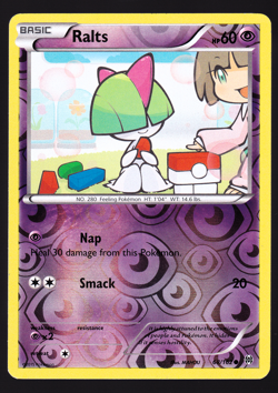 Ralts 68/162 Reverse Holo XY Breakthrough Pokemon TCG Card NM - Image 1