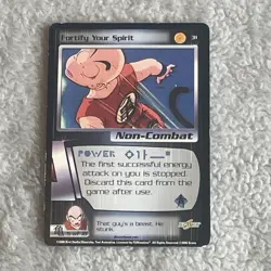 Fortify Your Spirit - Dragon Ball Z DBZ CCG Score Card Saiyan Saga- Krillin 31 - Image 1
