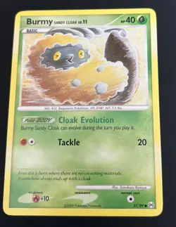 Pokemon TCG Burmy Sandy Cloak Rare Card 57/99 Arceus 2009 - NM - Image 1