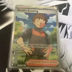 Brock's Scouting 179/159 Full Art - Pokemon Journey Together Trading Card - Image 1