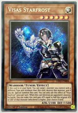 DIFO-EN008 Visas Starfrost - Secret Rare 1st Edition Near Mint YuGiOh Card - Image 1
