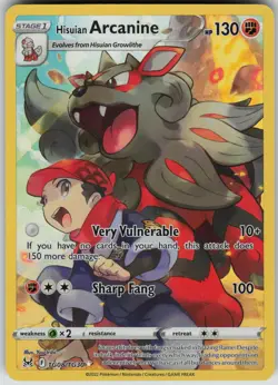 Hisuian Arcanine Ultra Rare SWSH11 Lost Origin Trainer Gallery TG08/TG30 Pokemon - Image 1