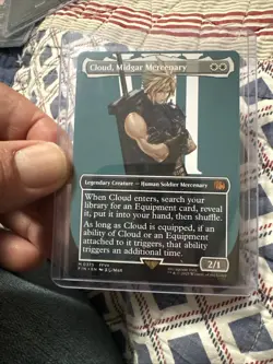 Final Fantasy Cloud Midgar Mercenary Borderless Card #375 Regular Non-Foil - Image 1