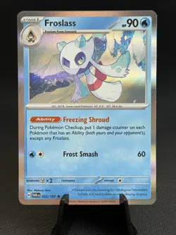 Pokemon Twilight Masquerade Holo Rare Card Froslass 53/167 NM Condition Pokemon - Image 1
