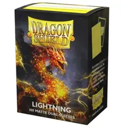 Dragon Shield - Daul Sleeves 100 Box - CCG Card Deck - Lightning - AT015047 - Image 1