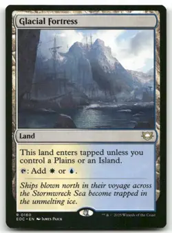 Glacial Fortress 160 MTG Commander: Edge of Eternities R NM - Image 1