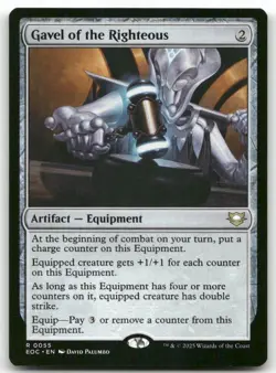 Gavel of the Righteous 55 MTG Commander: Edge of Eternities R NM - Image 1